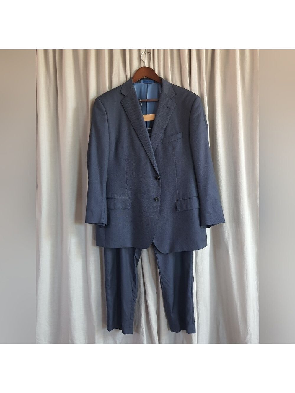 BluJacket Connor Suit Mens 44S/38S Jacket and Pants Navy Blue 2pc Set